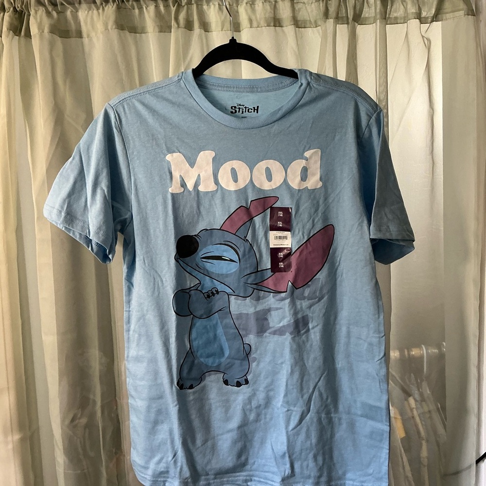 NWT DISNEY lilo and stitch Mood Blue children’s T-Shirt size xxl (18)